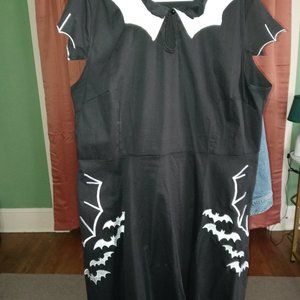 LeaLac Women's Halloween  Retro Spiderweb Vintage Style Cocktail Dress 5X